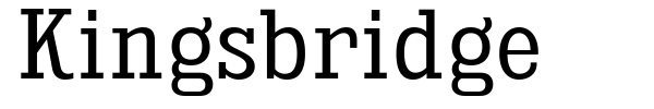 Kingsbridge font preview